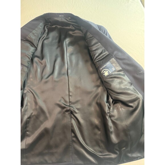 Hart Schaffner Marx Blazer Mens Size 42L 2 Button Navy Single Breasted - Picture 2 of 16